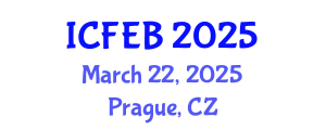 International Conference on Food Engineering and Biotechnology (ICFEB) March 22, 2025 - Prague, Czechia