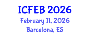International Conference on Food Engineering and Biotechnology (ICFEB) February 11, 2026 - Barcelona, Spain