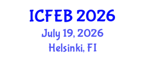 International Conference on Food Engineering and Biotechnology (ICFEB) July 19, 2026 - Helsinki, Finland