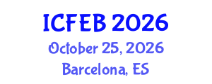 International Conference on Food Engineering and Biotechnology (ICFEB) October 25, 2026 - Barcelona, Spain