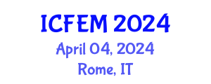 International Conference on Food Engineering and Management (ICFEM) April 04, 2024 - Rome, Italy