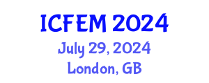 International Conference on Food Engineering and Management (ICFEM) July 29, 2024 - London, United Kingdom