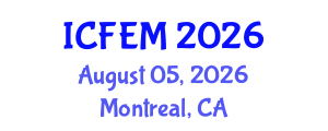 International Conference on Food Engineering and Management (ICFEM) August 05, 2026 - Montreal, Canada