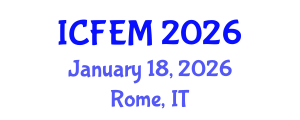 International Conference on Food Engineering and Management (ICFEM) January 18, 2026 - Rome, Italy