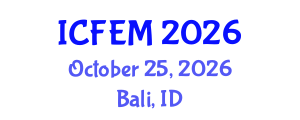 International Conference on Food Engineering and Management (ICFEM) October 25, 2026 - Bali, Indonesia