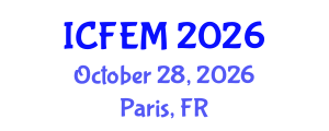 International Conference on Food Engineering and Management (ICFEM) October 28, 2026 - Paris, France