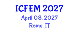 International Conference on Food Engineering and Management (ICFEM) April 08, 2027 - Rome, Italy International Conference on Food Engineering and Management (ICFEM) April 08, 2027 - Rome, Italy