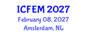 International Conference on Food Engineering and Management (ICFEM) February 08, 2027 - Amsterdam, Netherlands International Conference on Food Engineering and Management (ICFEM) February 08, 2027 - Amsterdam, Netherlands