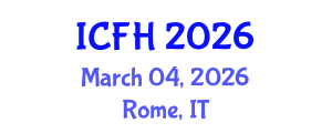 International Conference on Food Hydrocolloids (ICFH) March 04, 2026 - Rome, Italy