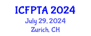 International Conference on Food Packaging Technologies and Applications (ICFPTA) July 29, 2024 - Zurich, Switzerland