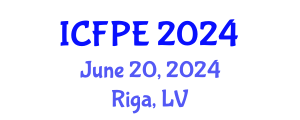 International Conference on Food Process Engineering (ICFPE) June 20, 2024 - Riga, Latvia