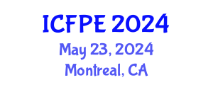 International Conference on Food Process Engineering (ICFPE) May 23, 2024 - Montreal, Canada