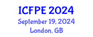 International Conference on Food Process Engineering (ICFPE) September 19, 2024 - London, United Kingdom