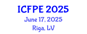 International Conference on Food Process Engineering (ICFPE) June 17, 2025 - Riga, Latvia