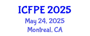 International Conference on Food Process Engineering (ICFPE) May 24, 2025 - Montreal, Canada