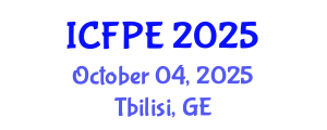 International Conference on Food Process Engineering (ICFPE) October 04, 2025 - Tbilisi, Georgia