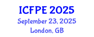 International Conference on Food Process Engineering (ICFPE) September 23, 2025 - London, United Kingdom
