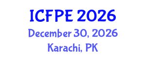 International Conference on Food Process Engineering (ICFPE) December 30, 2026 - Karachi, Pakistan International Conference on Food Process Engineering (ICFPE) December 30, 2026 - Karachi, Pakistan
