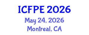 International Conference on Food Process Engineering (ICFPE) May 24, 2026 - Montreal, Canada