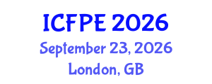 International Conference on Food Process Engineering (ICFPE) September 23, 2026 - London, United Kingdom