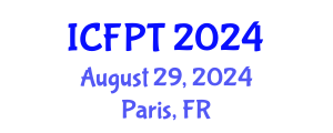 International Conference on Food Processing and Technology (ICFPT) August 29, 2024 - Paris, France