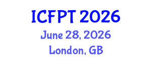 International Conference on Food Processing and Technology (ICFPT) June 28, 2026 - London, United Kingdom