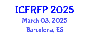 International Conference on Food Rheology and Food Processing (ICFRFP) March 03, 2025 - Barcelona, Spain