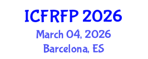 International Conference on Food Rheology and Food Processing (ICFRFP) March 04, 2026 - Barcelona, Spain