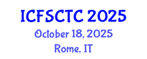 International Conference on Food Safety, Control and Toxic Components (ICFSCTC) October 18, 2025 - Rome, Italy