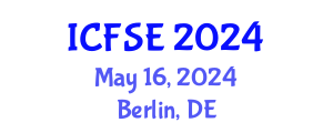 International Conference on Food Science and Engineering (ICFSE) May 16, 2024 - Berlin, Germany