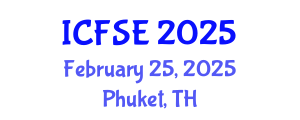 International Conference on Food Science and Engineering (ICFSE) February 25, 2025 - Phuket, Thailand