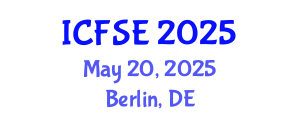 International Conference on Food Science and Engineering (ICFSE) May 20, 2025 - Berlin, Germany