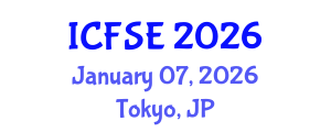 International Conference on Food Science and Engineering (ICFSE) January 07, 2026 - Tokyo, Japan