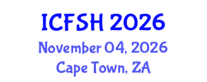 International Conference on Food Science and Health (ICFSH) November 04, 2026 - Cape Town, South Africa