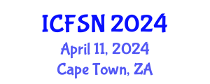 International Conference on Food Science and Nutrition (ICFSN) April 11, 2024 - Cape Town, South Africa