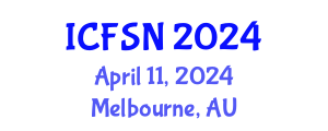 International Conference on Food Science and Nutrition (ICFSN) April 11, 2024 - Melbourne, Australia