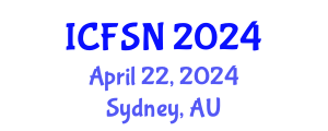 International Conference on Food Science and Nutrition (ICFSN) April 22, 2024 - Sydney, Australia