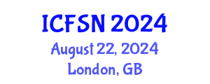 International Conference on Food Science and Nutrition (ICFSN) August 22, 2024 - London, United Kingdom