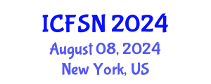 International Conference on Food Science and Nutrition (ICFSN) August 08, 2024 - New York, United States