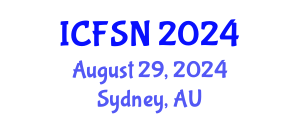 International Conference on Food Science and Nutrition (ICFSN) August 29, 2024 - Sydney, Australia