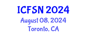 International Conference on Food Science and Nutrition (ICFSN) August 08, 2024 - Toronto, Canada
