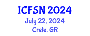 International Conference on Food Science and Nutrition (ICFSN) July 22, 2024 - Crete, Greece