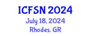 International Conference on Food Science and Nutrition (ICFSN) July 18, 2024 - Rhodes, Greece