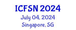 International Conference on Food Science and Nutrition (ICFSN) July 04, 2024 - Singapore, Singapore