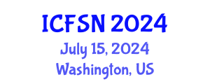 International Conference on Food Science and Nutrition (ICFSN) July 15, 2024 - Washington, United States