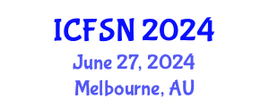 International Conference on Food Science and Nutrition (ICFSN) June 27, 2024 - Melbourne, Australia