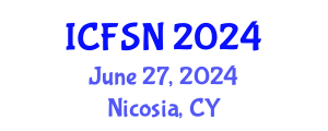 International Conference on Food Science and Nutrition (ICFSN) June 27, 2024 - Nicosia, Cyprus