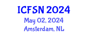 International Conference on Food Science and Nutrition (ICFSN) May 02, 2024 - Amsterdam, Netherlands