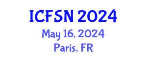 International Conference on Food Science and Nutrition (ICFSN) May 16, 2024 - Paris, France