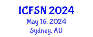 International Conference on Food Science and Nutrition (ICFSN) May 16, 2024 - Sydney, Australia